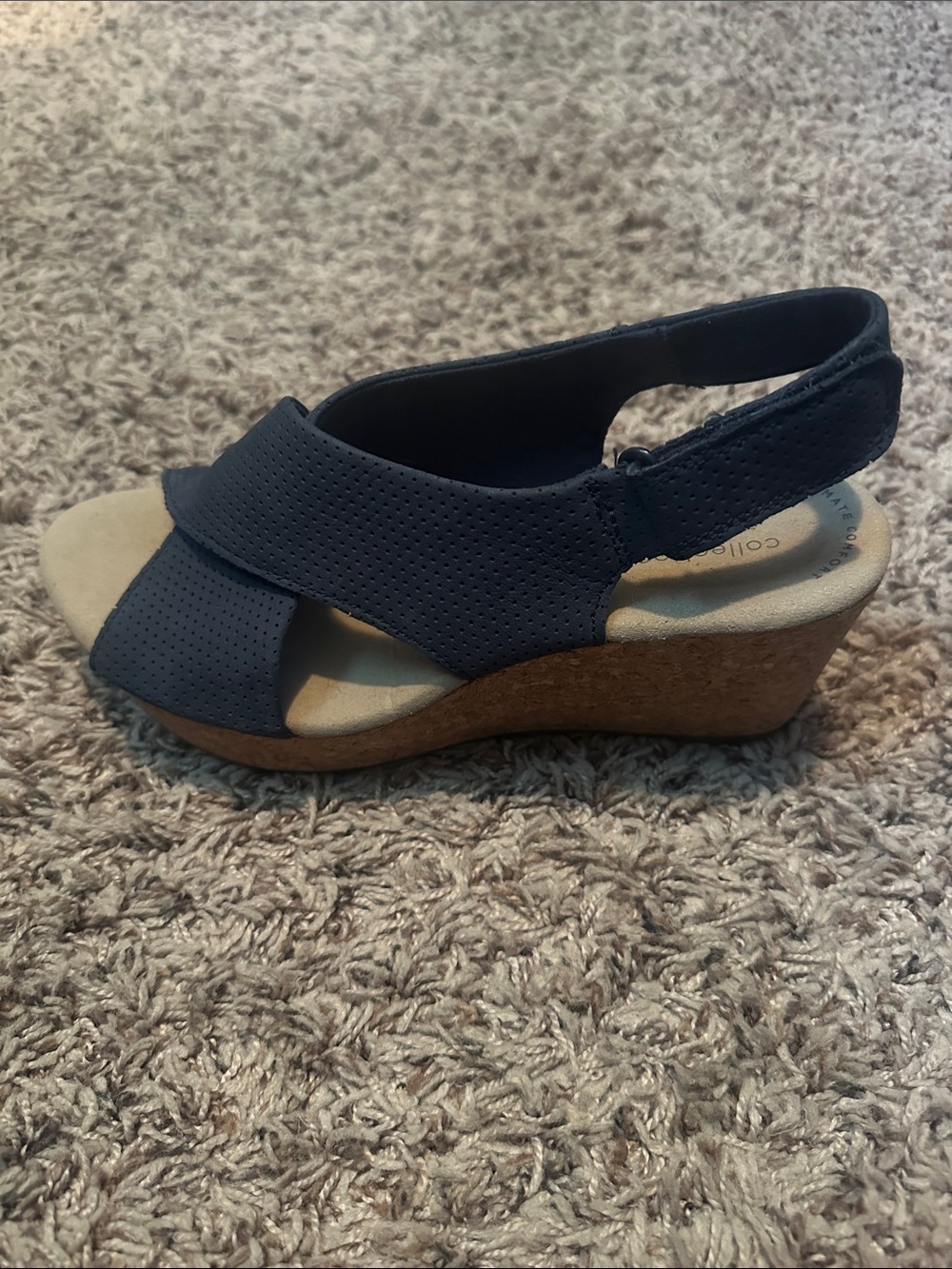 Navy Clark’s8 1/2 wedges